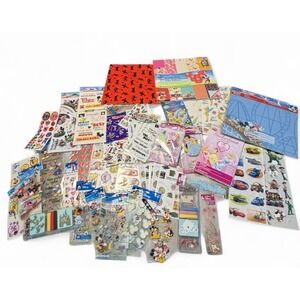 Huge Disney Scrapbook Craft Lot Stickers Princess Mickey EK Success Paper 50+